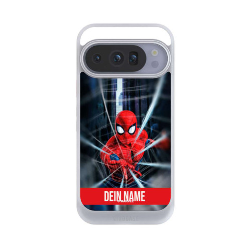 Google Pixel 10 Pro NIVOcore Spiderman Webs in Action Personalisierbar