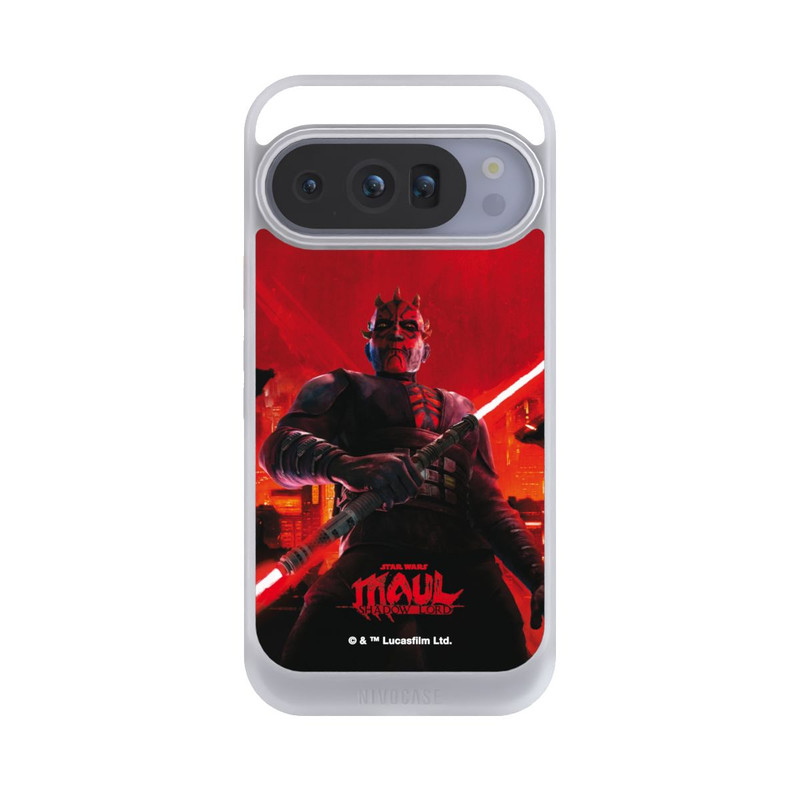 Pixel 10 Pro NIVOcore Dark Maul avec un Sabre Laser