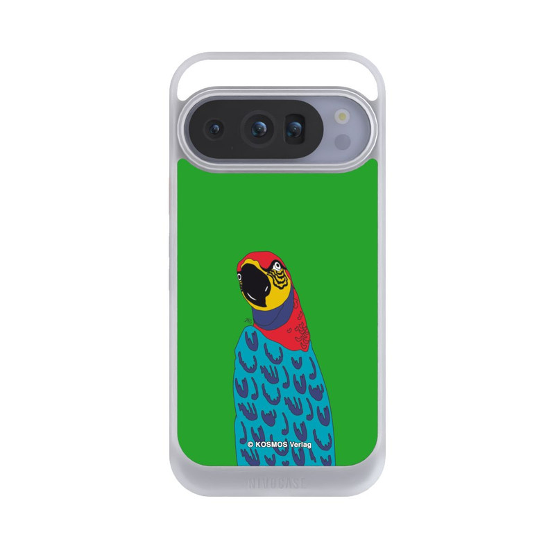 Pixel 10 Pro NIVOcore Drei Fragezeichen und der Super-Papagei