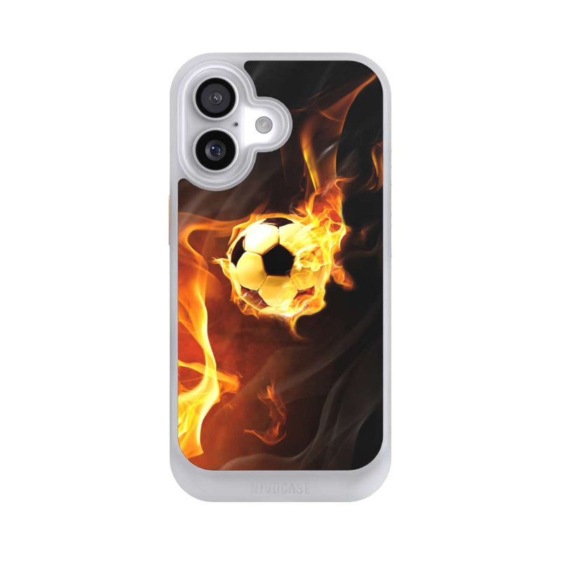 iPhone 17 NIVOcore Fußball in Flammen