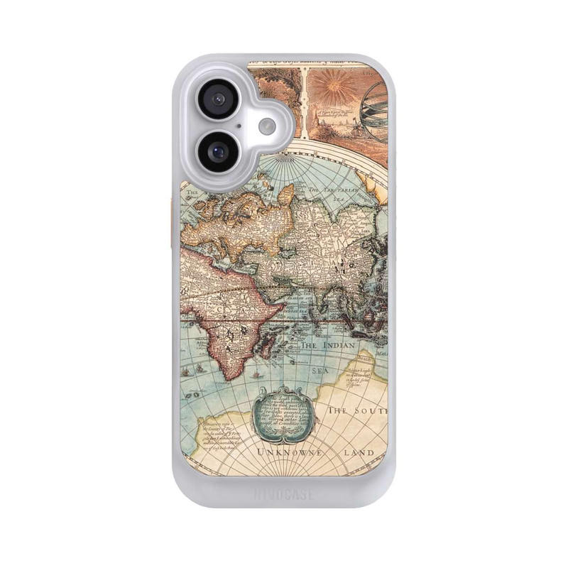 iPhone 17 NIVOcore Carte du Monde Ancienne