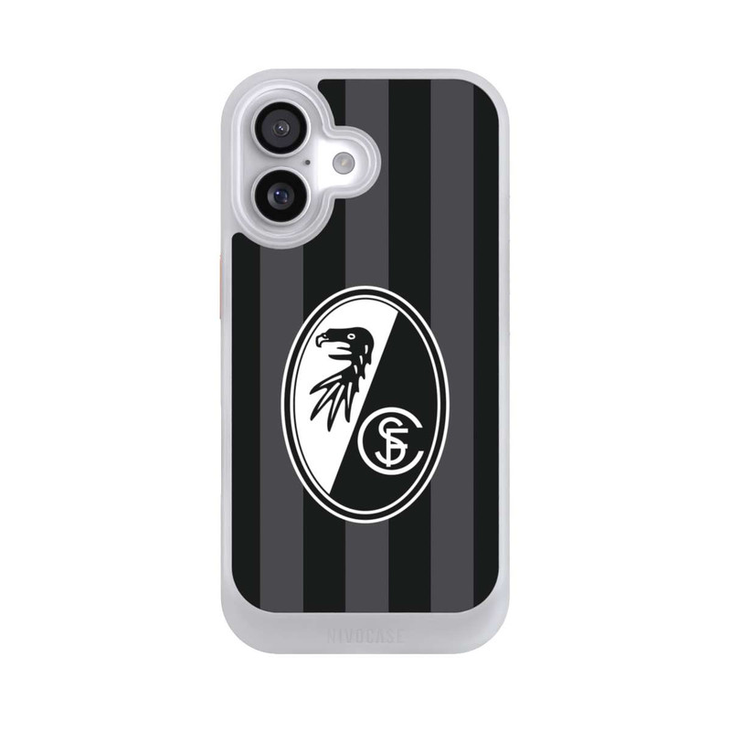 iPhone 17 NIVOcore SC Freiburg - Grau Gestreift