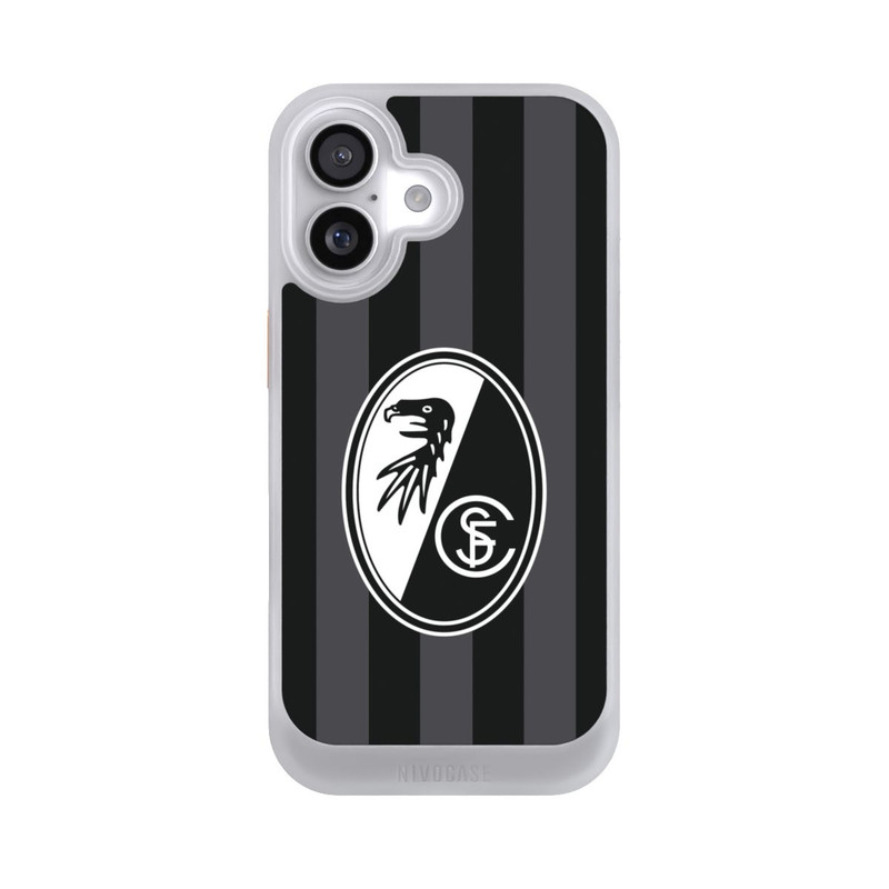 iPhone 17 NIVOcore SC Freiburg - Grau Gestreift
