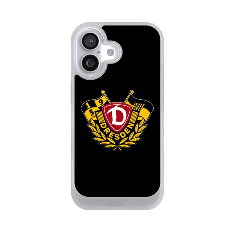 iPhone 17 NIVOcore Dynamo Wappen mit Fahnen