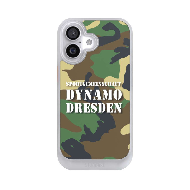 iPhone 17 NIVOcore SGDD Camouflage Grün - Dynamo Dresden