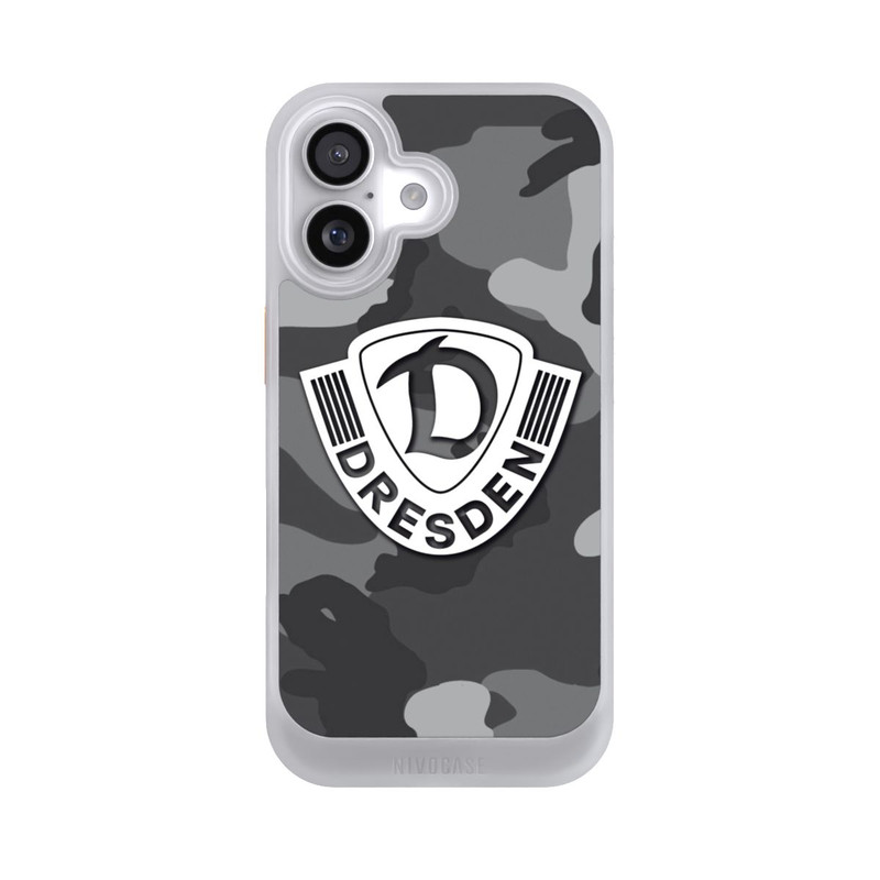 iPhone 17 NIVOcore Dresden Camouflage Grau - Dynamo Dresden