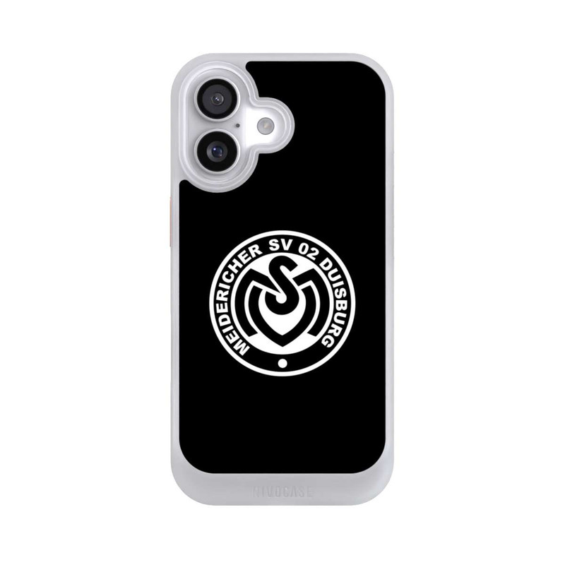 iPhone 17 NIVOcore MSV Logo auf Schwarz