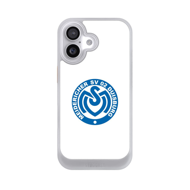 iPhone 17 NIVOcore MSV Logo auf Weiß