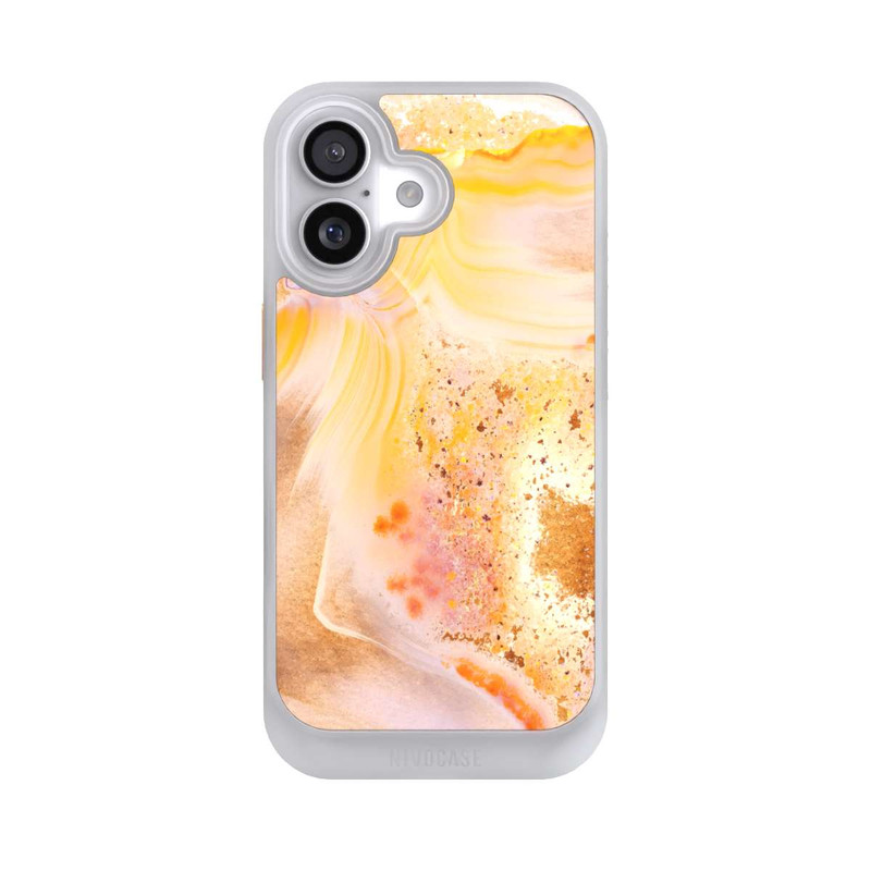 iPhone 17 NIVOcore Marbre Orange Scintillant