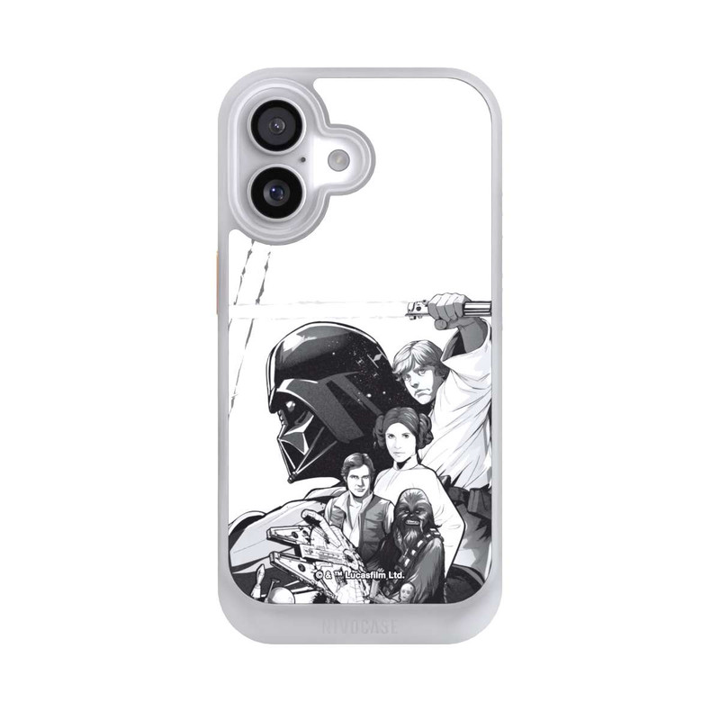 iPhone 17 NIVOcore Personnages StarWars - Noir et Blanc