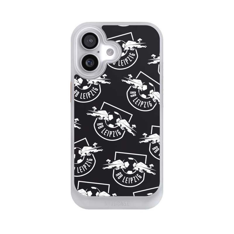 iPhone 17 NIVOcore Logos RB Leipzig Weiß auf Schwarz