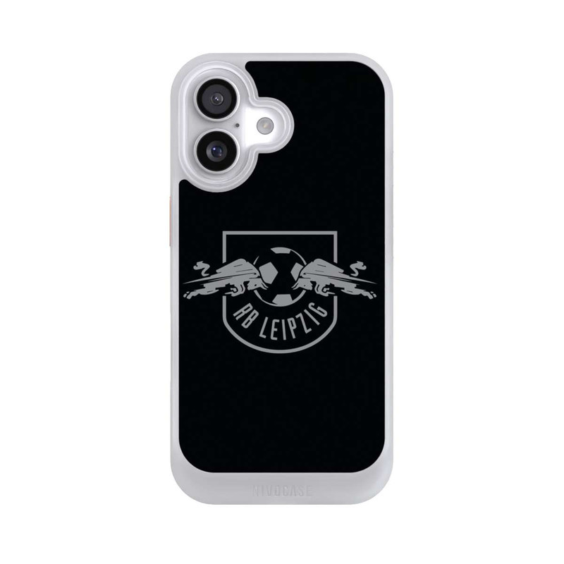 iPhone 17 NIVOcore Graues RB Leipzig Logo auf Schwarz