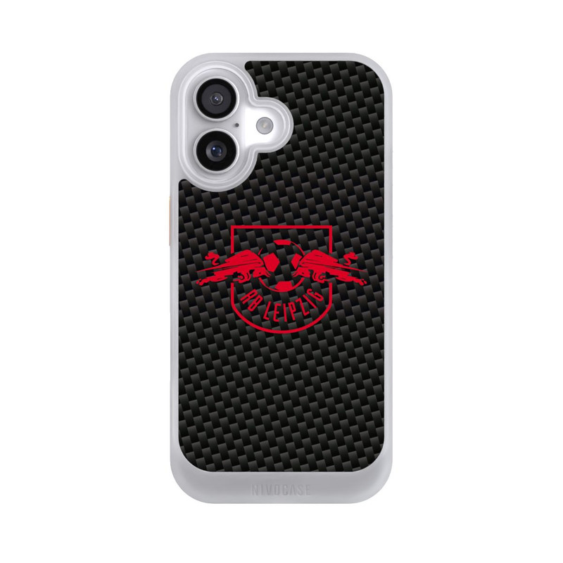 iPhone 17 NIVOcore Red RB Leipzig logo on carbon look