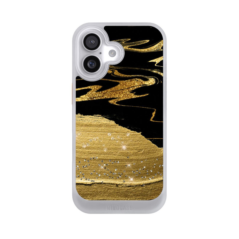 iPhone 17 NIVOcore Veines d'aspect doré en marbre
