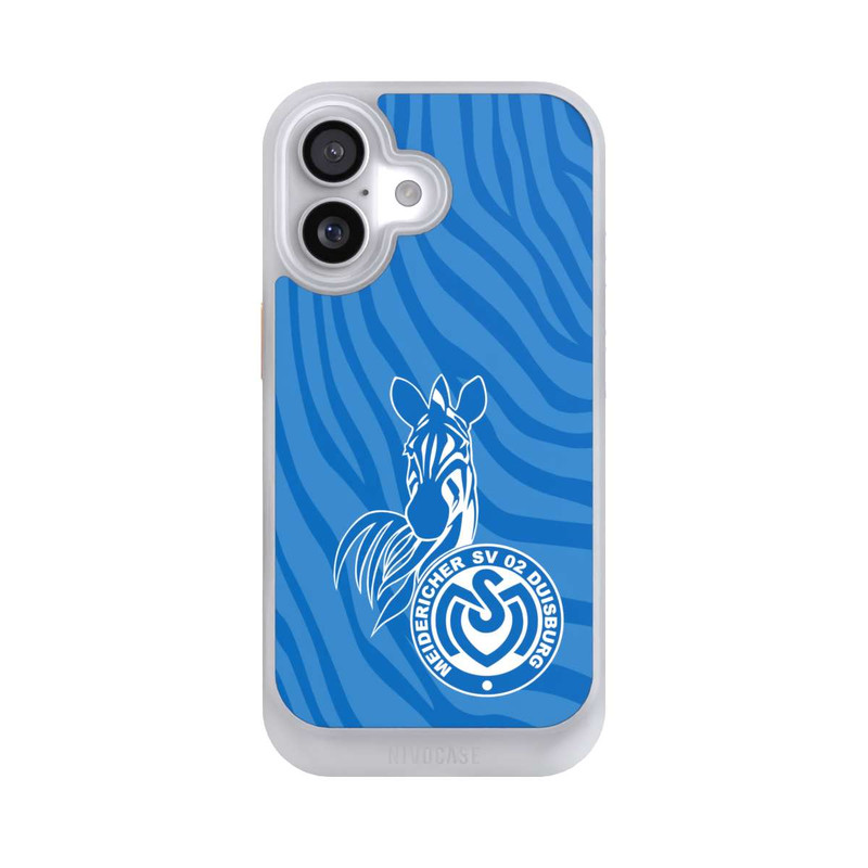iPhone 17 NIVOcore Zebra Hellblau - MSV
