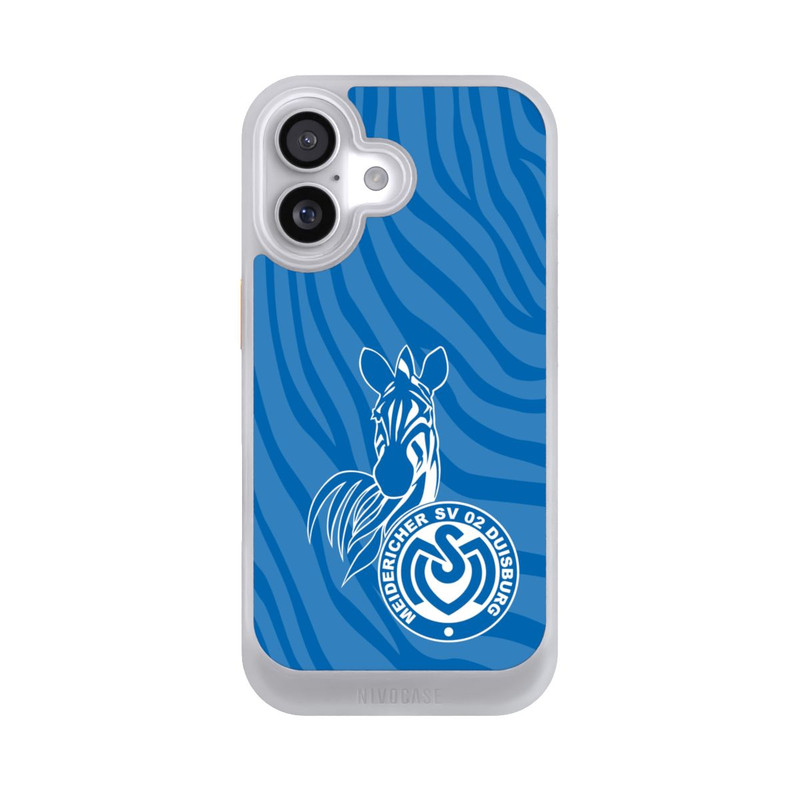 iPhone 17 NIVOcore Zebra Hellblau - MSV