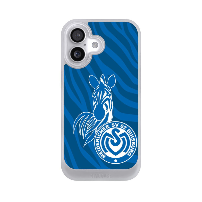 iPhone 17 NIVOcore Zebra Dunkelblau - MSV