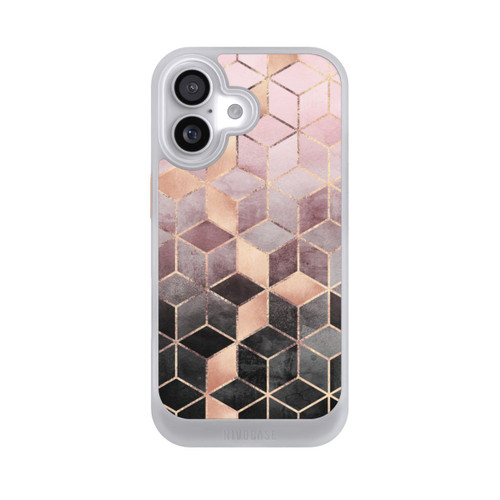  NIVOcore Pink Grey Gradient Cubes Print