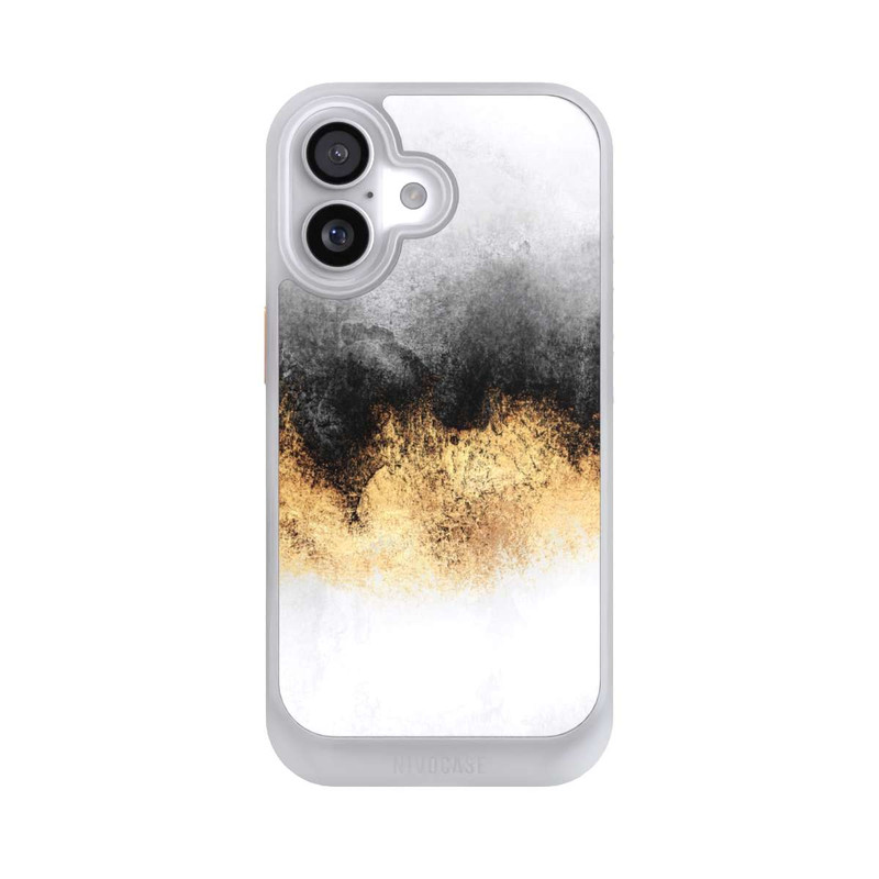 iPhone 17 NIVOcore Grauer Himmelstaub Golddruck