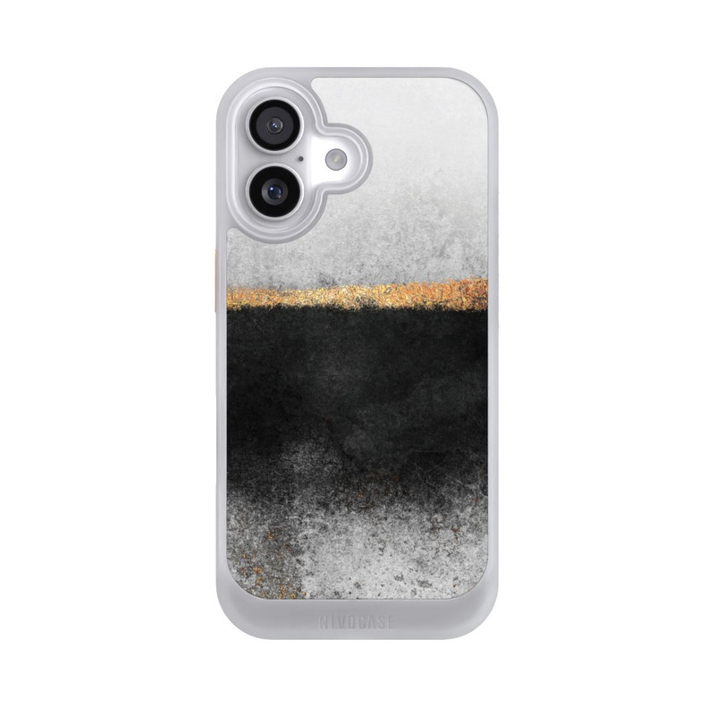 iPhone 17 NIVOcore Soot and Gold Print