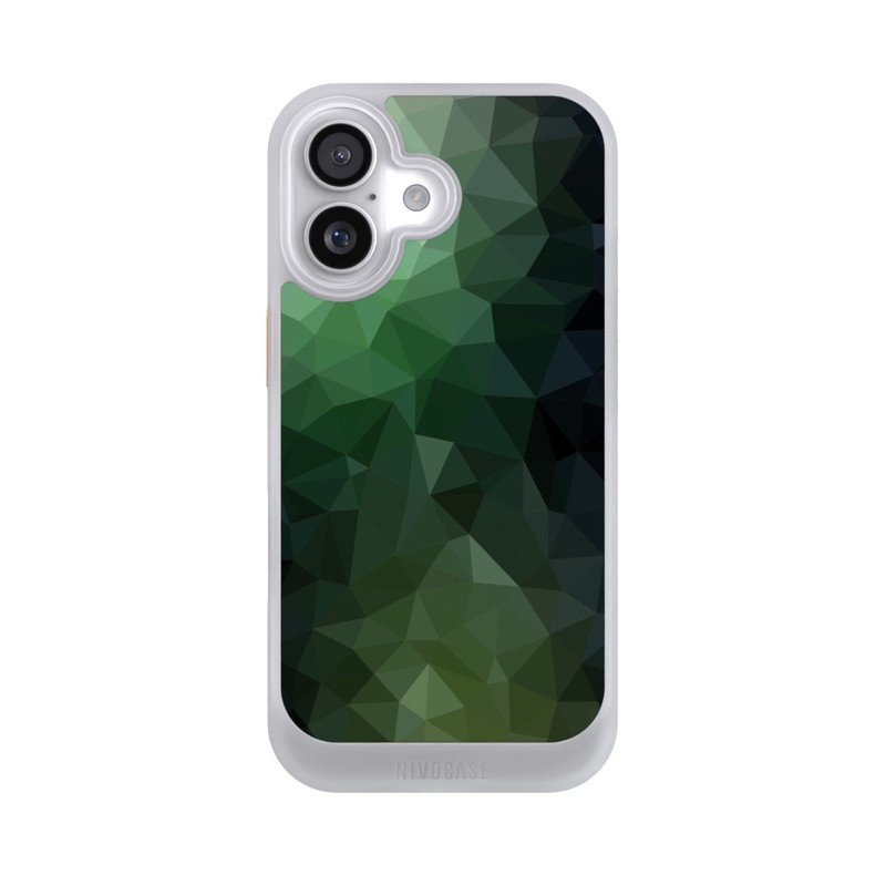 iPhone 17 NIVOcore Polygonal Mosaic Green