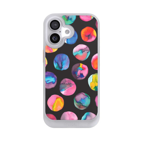  NIVOcore Bunte Tintenmurmeln Punkte Schwarz