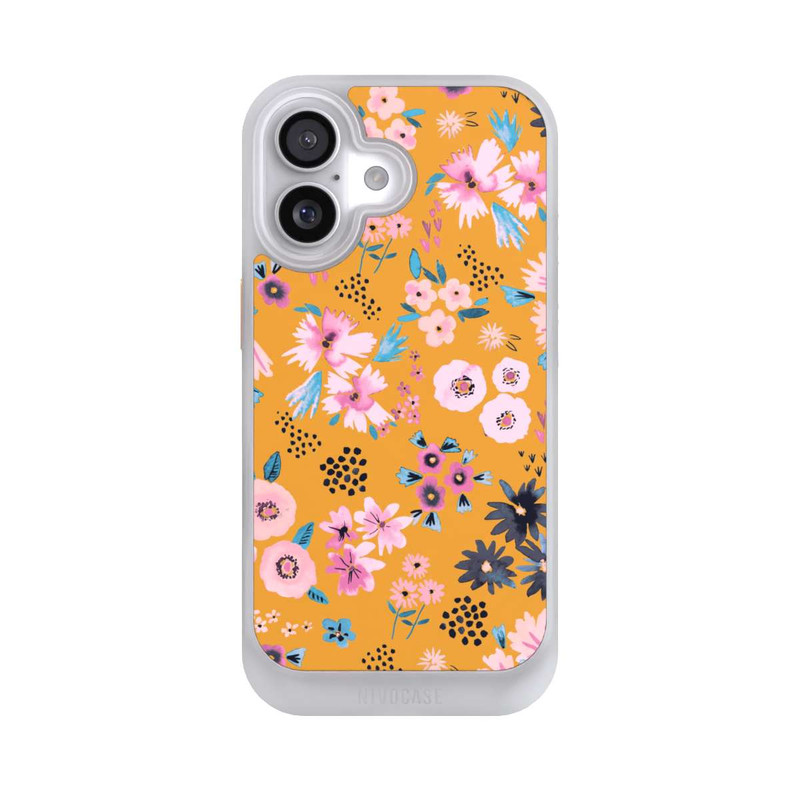iPhone 17 NIVOcore Kleine Blumen senfgelb
