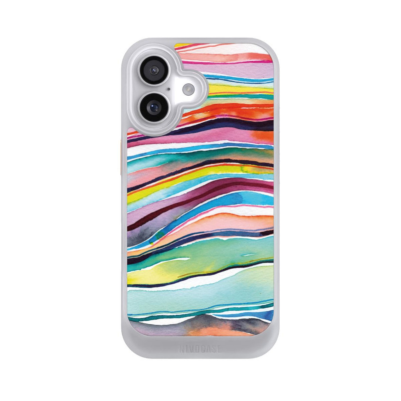 iPhone 17 NIVOcore Couches d'agate aquarelle