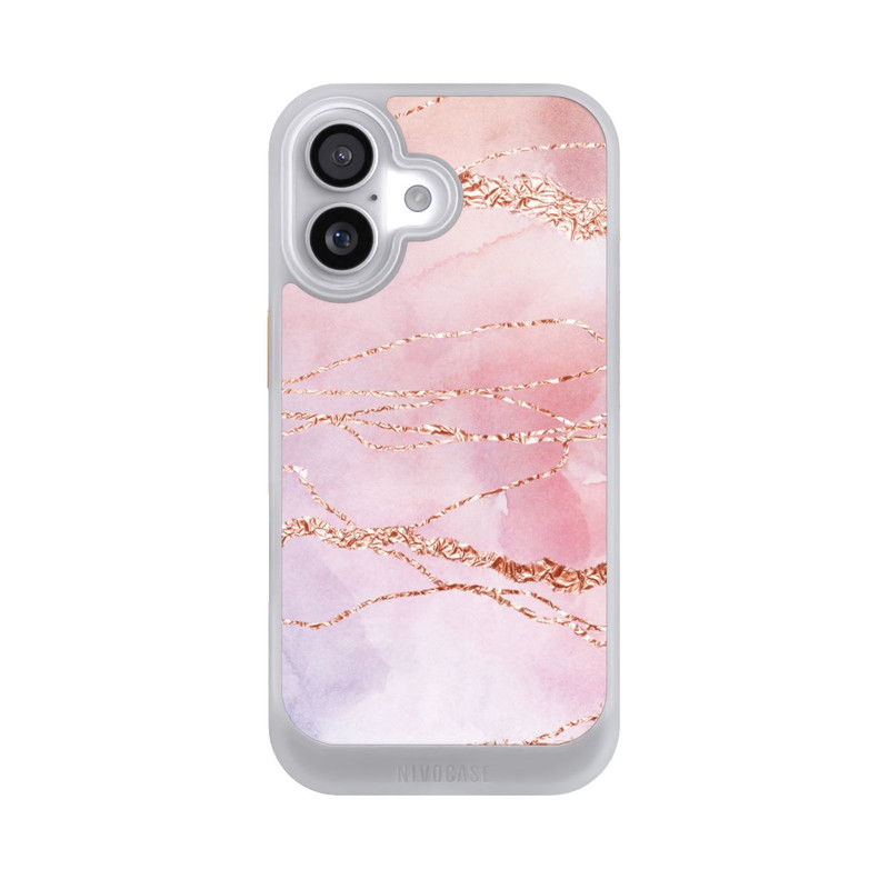 iPhone 17 NIVOcore Glitzer Look Pink Mädchen Marmor