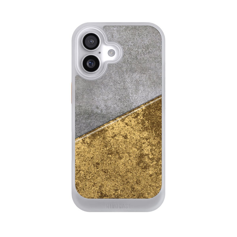 iPhone 17 NIVOcore Concrete and Gold look