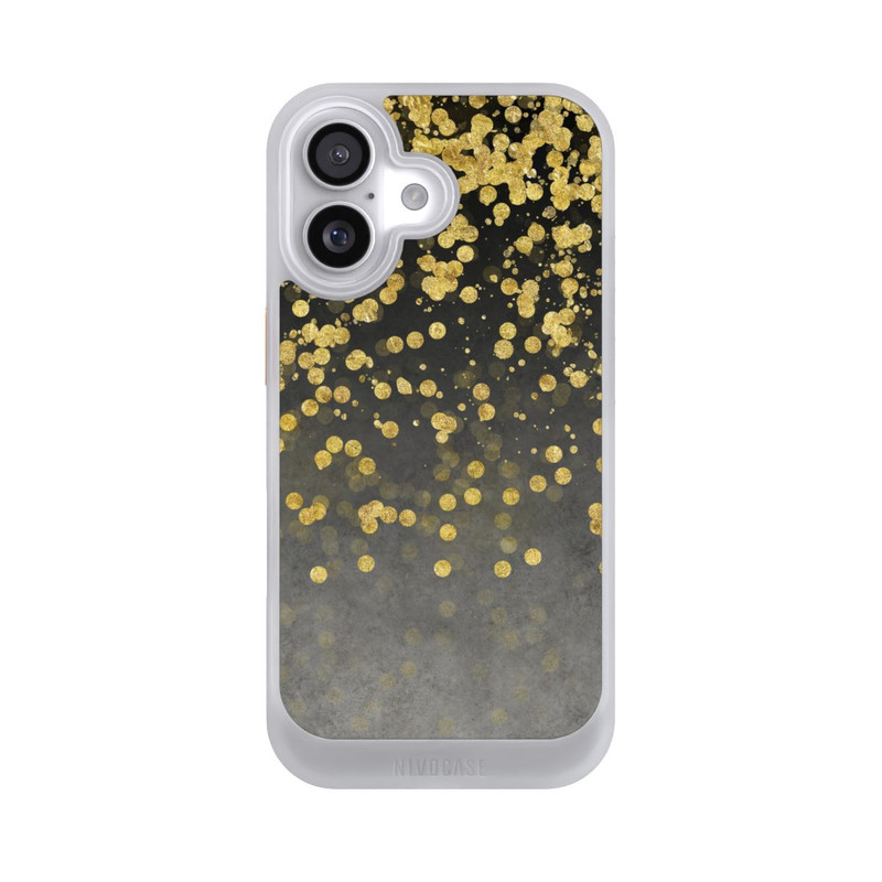 iPhone 17 NIVOcore glänzender Goldregen
