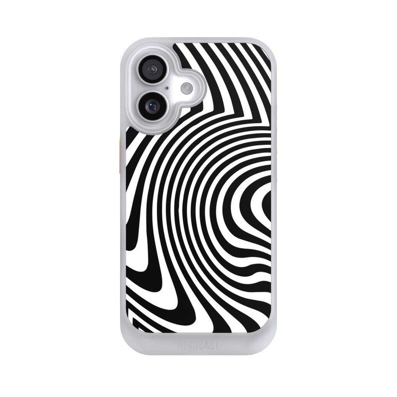iPhone 17 NIVOcore Black and White Waves