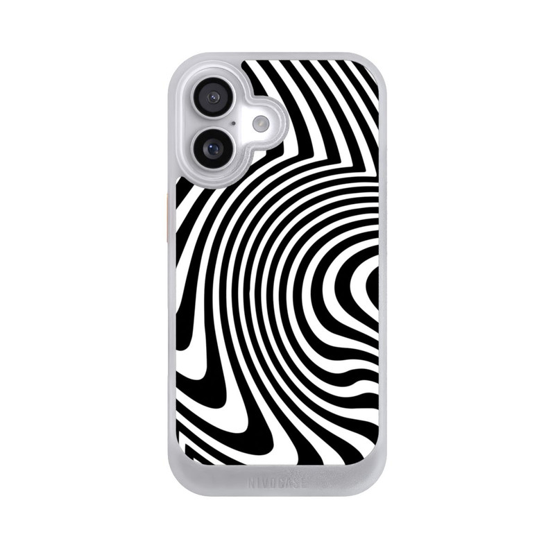iPhone 17 NIVOcore Black and White Waves