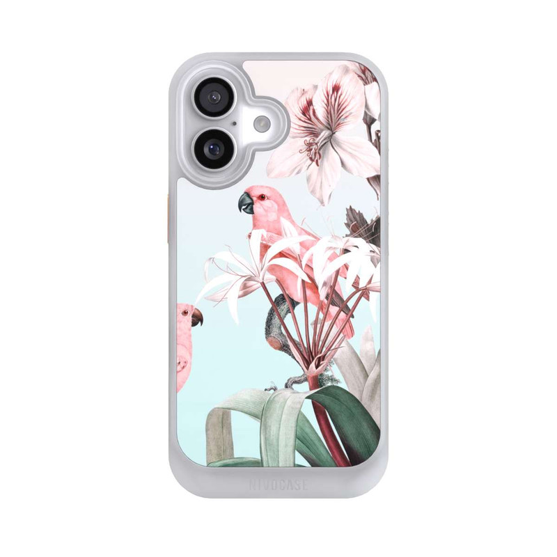 iPhone 17 NIVOcore paradiesische Papageien Pastell