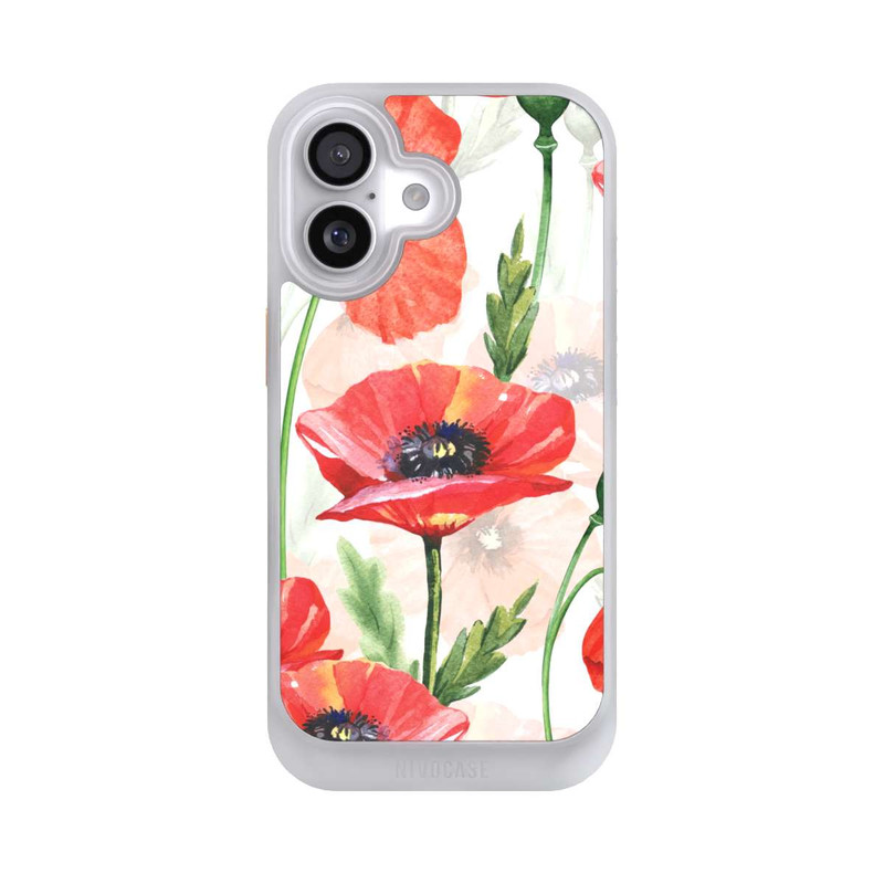 iPhone 17 NIVOcore Wasserfarbe Mohnblumen