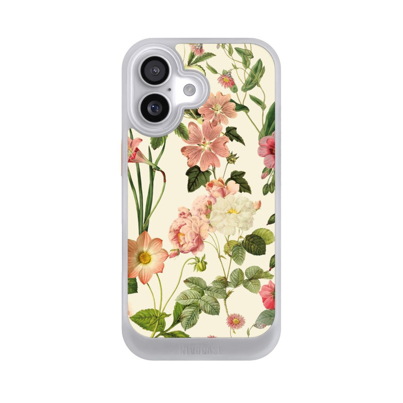 iPhone 17 NIVOcore Fleurs sauvages sur jaune clair