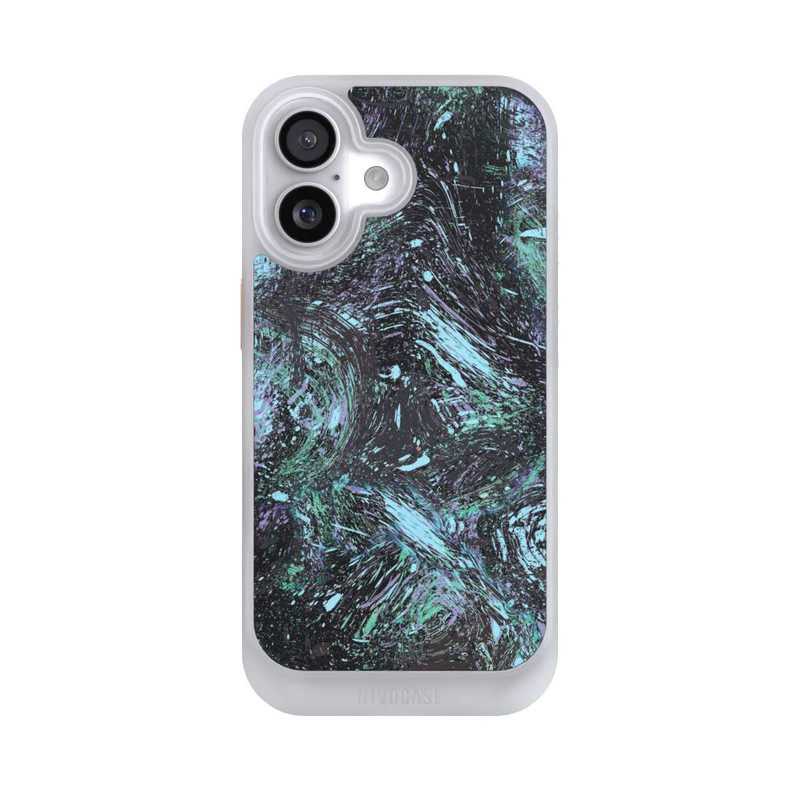 iPhone 17 NIVOcore Abstrakt tropfender Staub lila