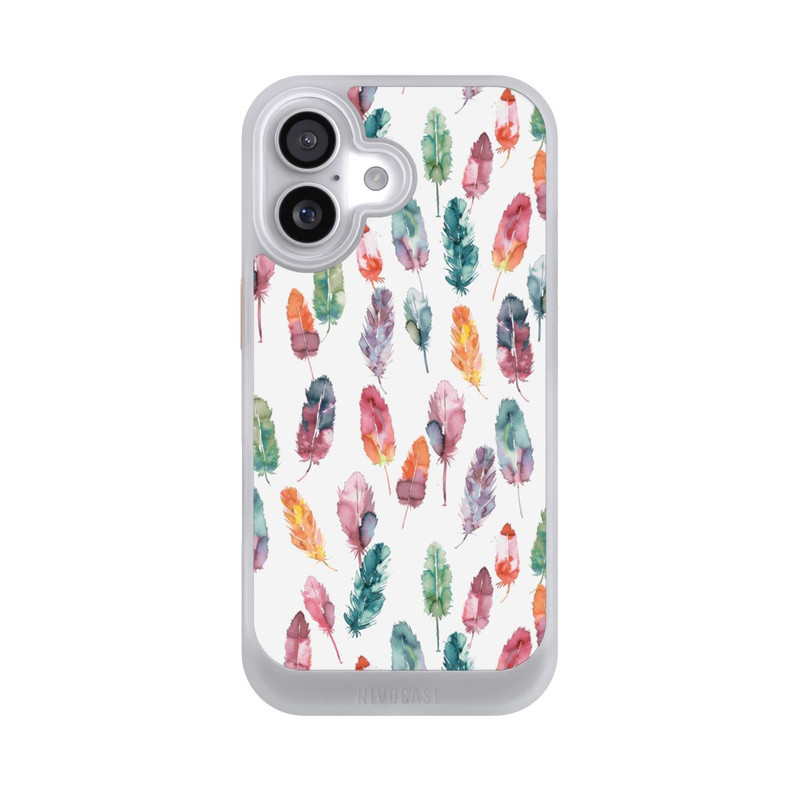 iPhone 17 NIVOcore Aquarellfedern Boho