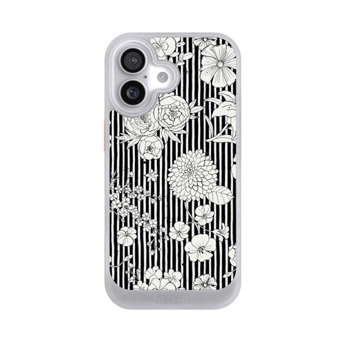  NIVOcore Fleurs et rayures noir et blanc