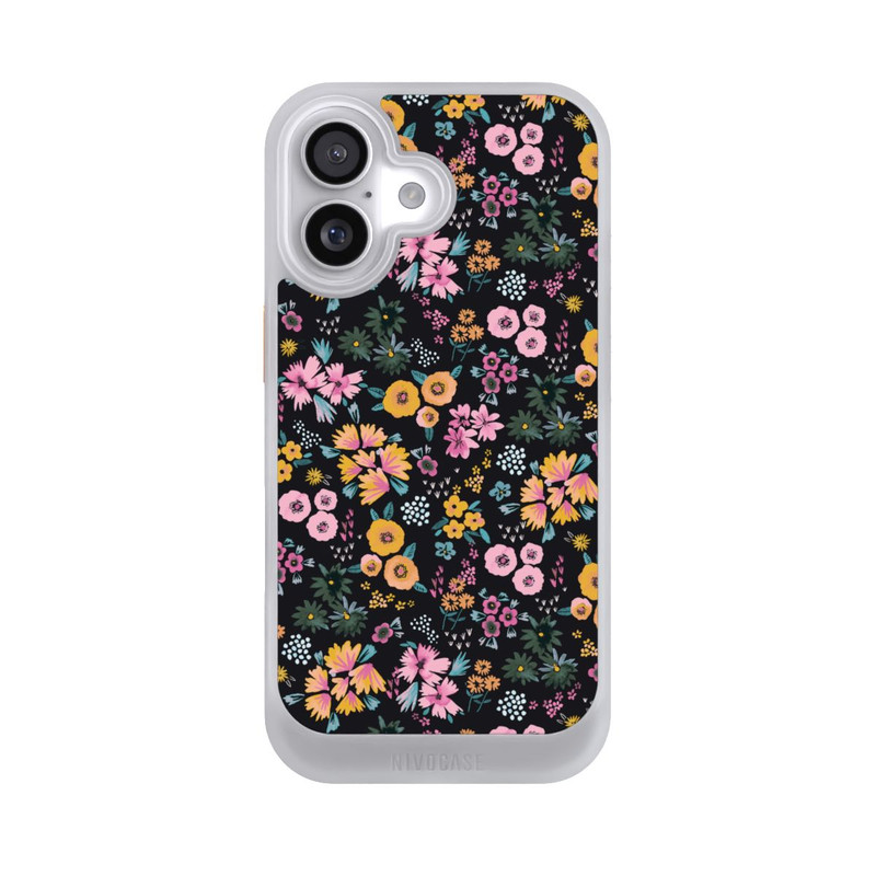 iPhone 17 NIVOcore Petites Fleurs colorées Noir 2