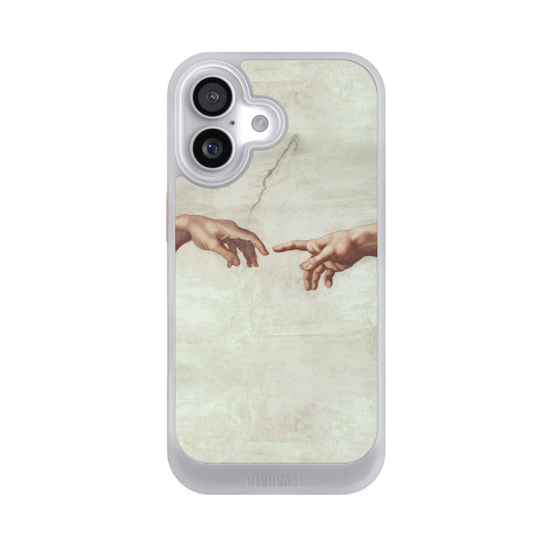 iPhone 17 NIVOcore Hands of God and Adam by Michelangelo Buonarroti