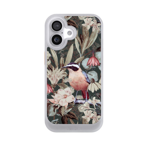 Apple iPhone 17 NIVOcore Orangefarbener Vogel im Vintage Blumenmuster