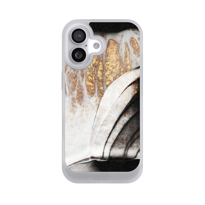 iPhone 17 NIVOcore Veines noires et dorées