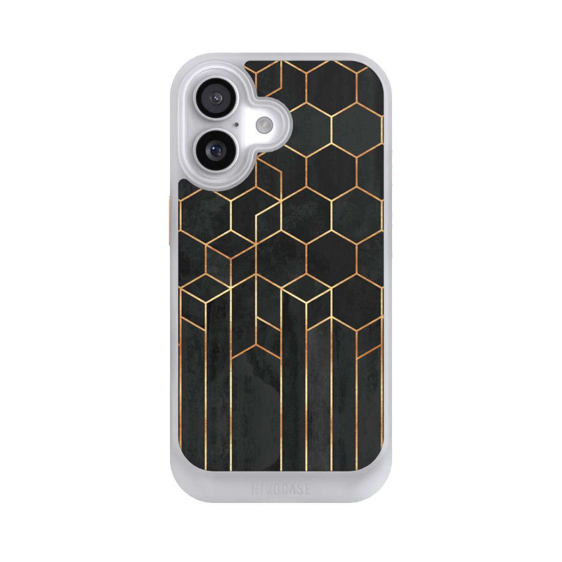 iPhone 17 NIVOcore Schwarze Sechsecke