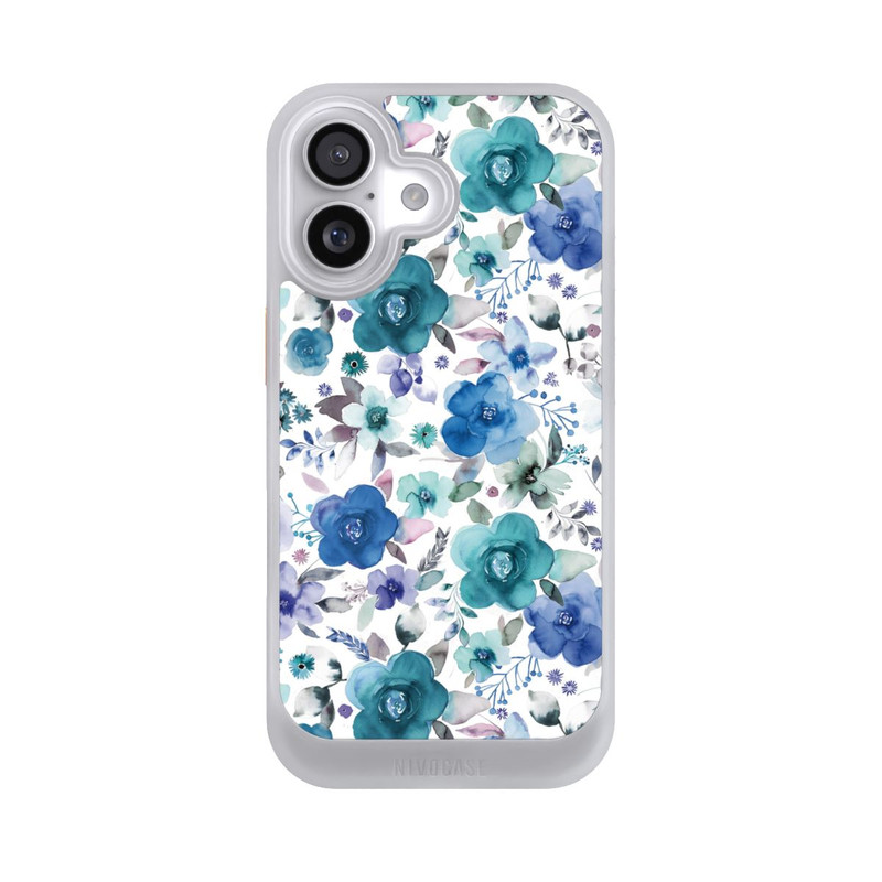iPhone 17 NIVOcore Winterblumensträuße Blau