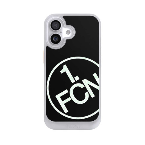  NIVOcore FCN Logo in Weiß Texture Hintergrund Schwarz