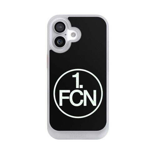 NIVOcore FCN Logo in Weiß Hintergrund Schwarz