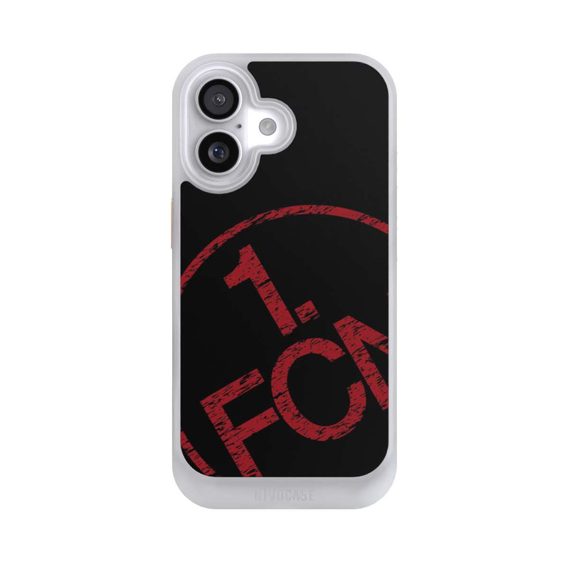 iPhone 17 NIVOcore FCN Logo Rot Texture in Hintergrund Schwarz