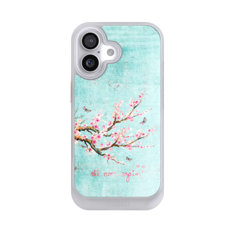 iPhone 17 NIVOcore Cherry Blossom Tree Pattern Blue