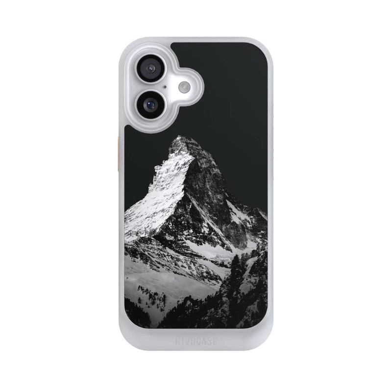iPhone 17 NIVOcore Snow Capped Mountains grey